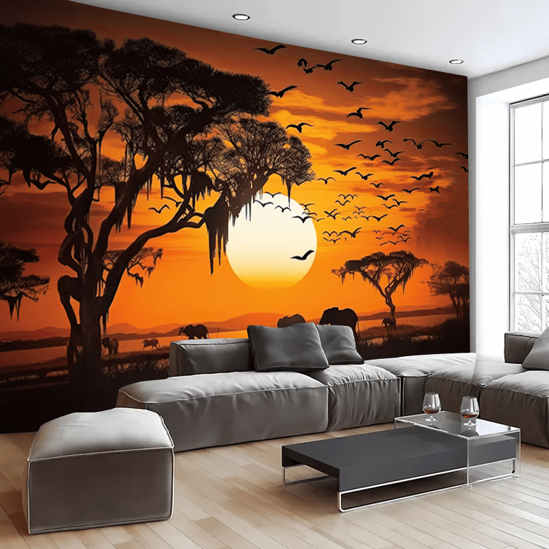 Photography Aesthetic - Tapiz Serengeti Sunset Safari con diseño