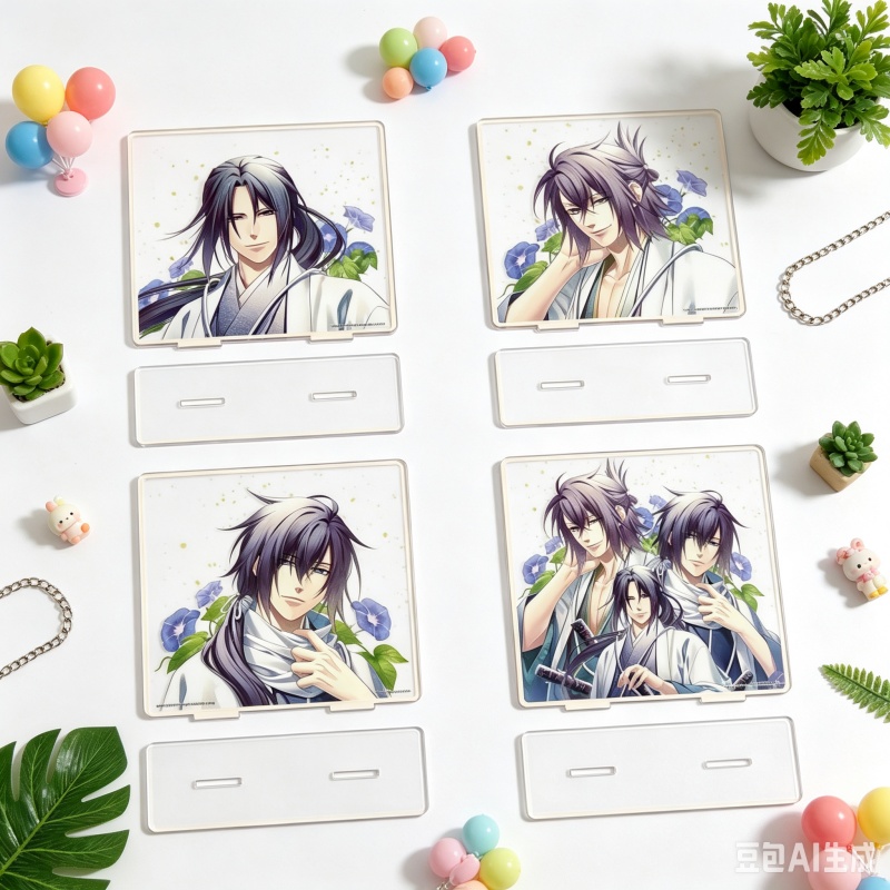 Photography Rules - Figura acrílica cuadrada de Hakuoki: Shinsengumi