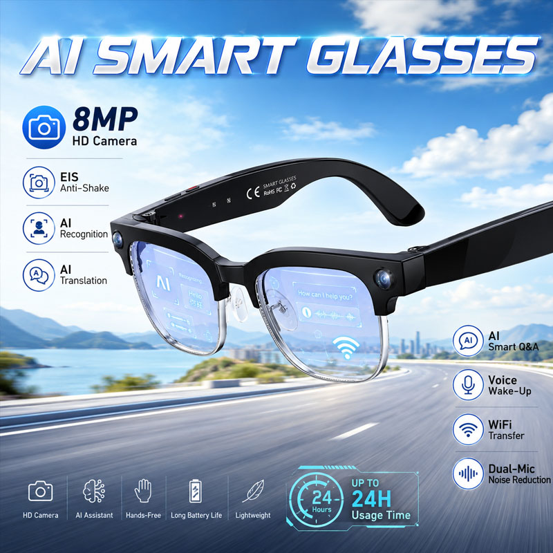 Photography Japanese - W630 HeyCyan Gafas Inteligentes con Activación