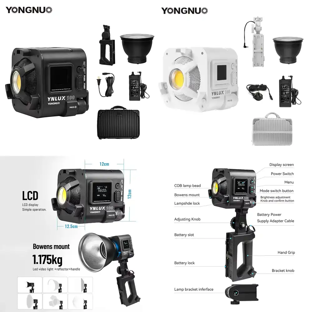 Photography Videos - YONGNUO YNLUX100 100W 3200K-5600K Luz LED