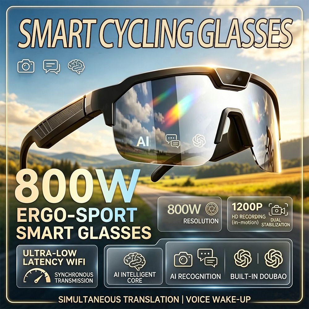 Photography Japanese - Gafas de Ciclismo 2026 con Cámara