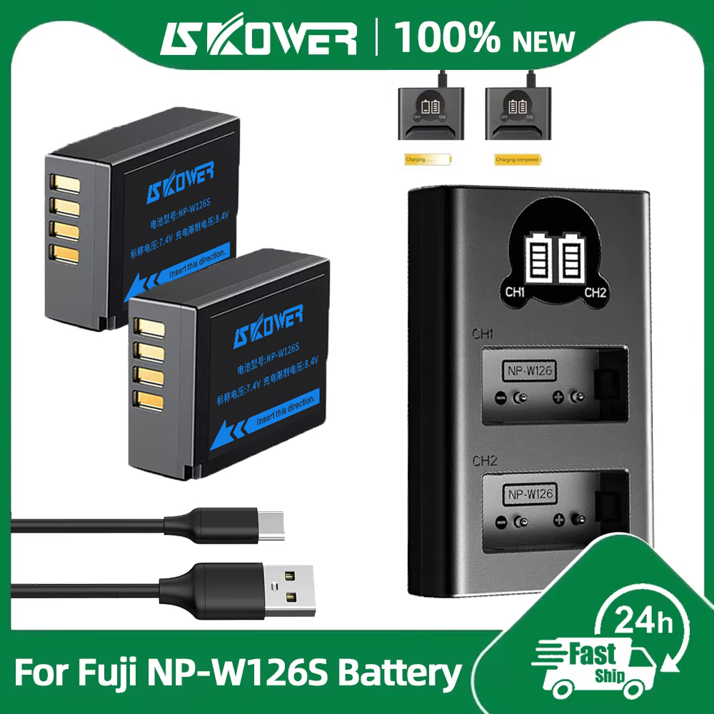 Fujifilm Camera X-T30 Ii - Batería NP-W126S para cámaras Fujifilm X-A1/E2/T1/2/T3/T10/T20/T30/T30