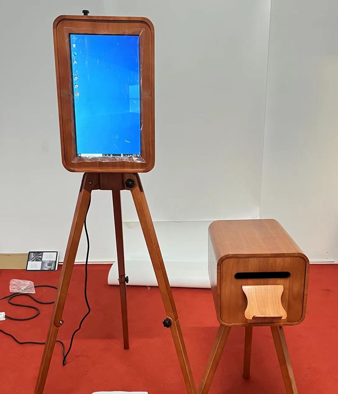 Photography Website - Soporte de madera de roble para