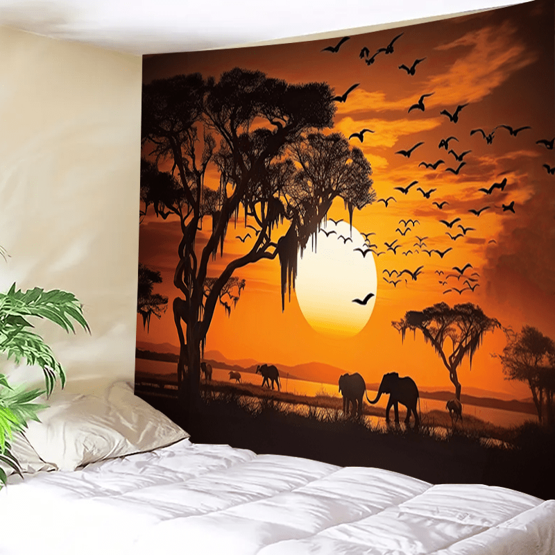 Tapiz Serengeti Sunset Safari  - Photography Aesthetic reseña y precio