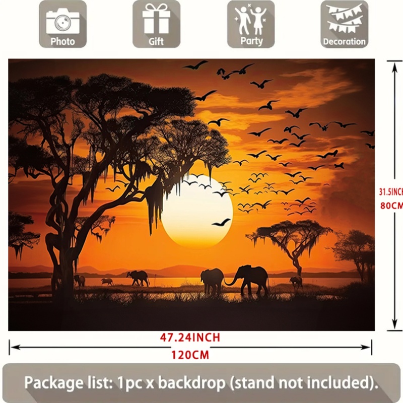Tapiz Serengeti Sunset Safari  - Photography Aesthetic reseña y precio