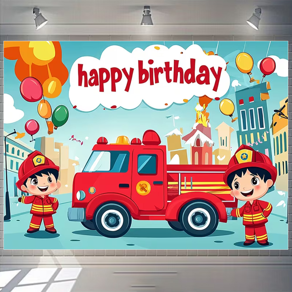 Tema de camión de bomberos de  - Photography Sport reseña y precio