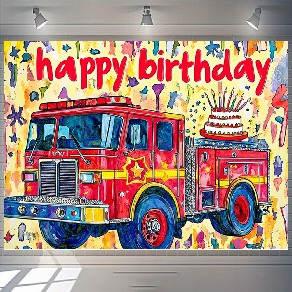 Tema de camión de bomberos de  - Photography Sport reseña y precio
