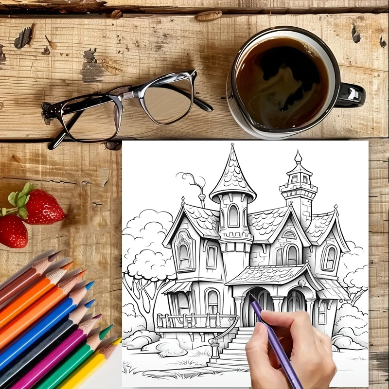 Libro de Colorear de Casas Enc - Photography Of Book reseña y precio