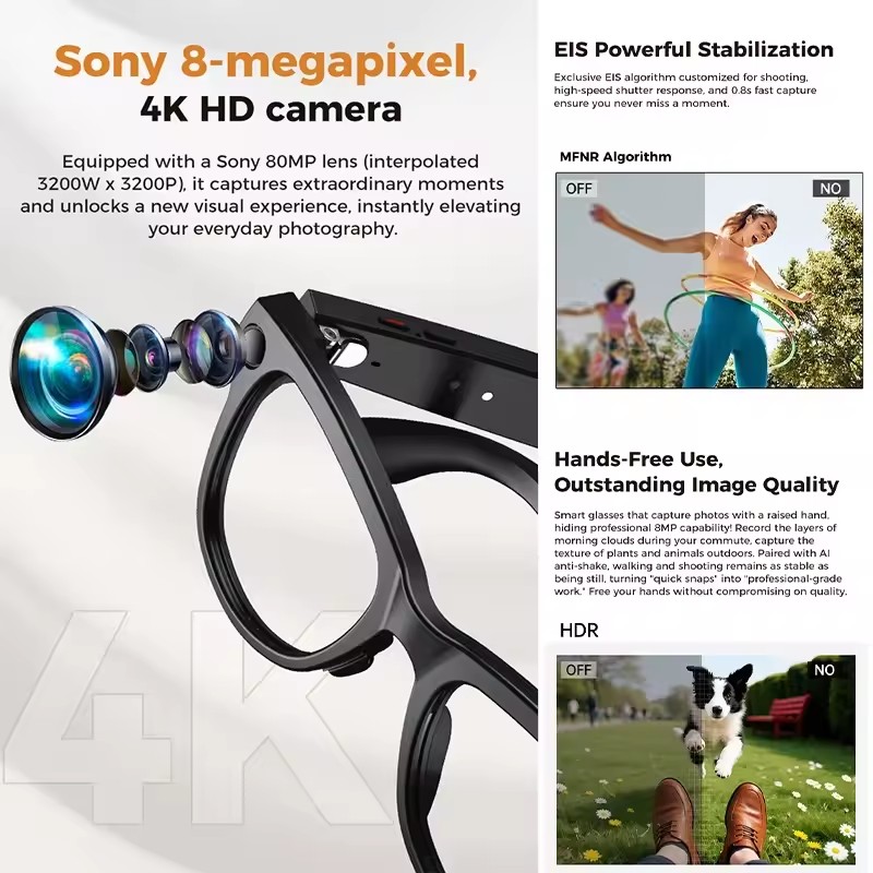 Nuevo 800W 4k HD Cámara gafas  - Photography Japanese reseña y precio